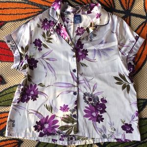 2 piece satin pajama set